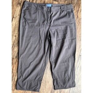 Simply Vera Wang Pants Gray Size 16 Cotton Blend